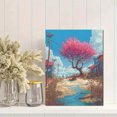 thumbnail image 2 of Spring Blossom Tree Landscape Canvas Print, Wall Decor for Living Room Bedroom Office Restaurant Hallway Study Studio, 2 of 8