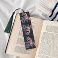 thumbnail image 4 of Kdxio Blue Dinosaur Print Metal Tassel Bookmarks,Perfect Gift for Art Lovers and Bookworms Metal Bookmarks for Women, 4 of 8