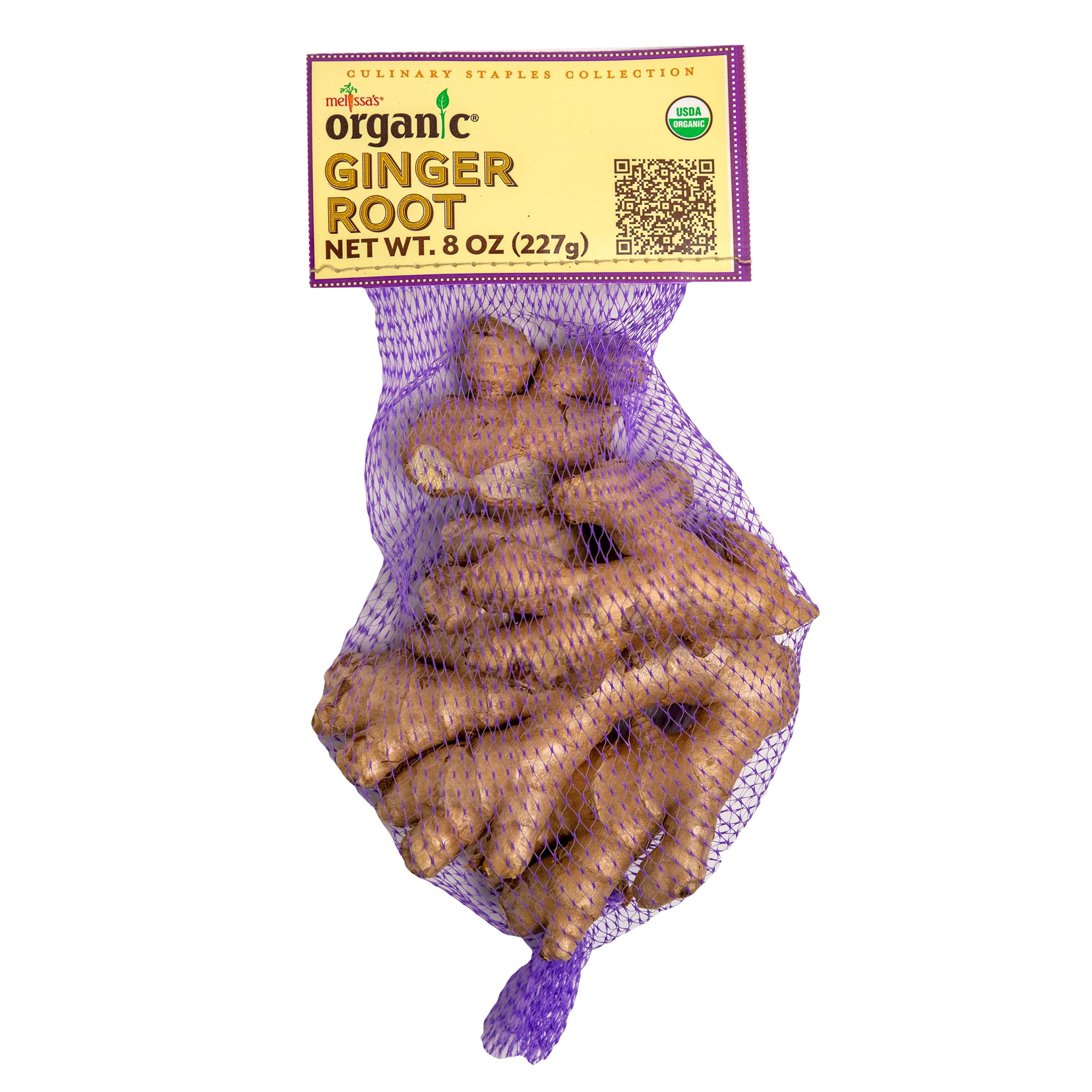 Organic Fresh Ginger Root, 8 oz Bag