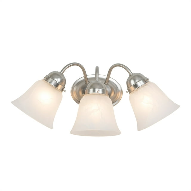 Yosemite Home Decor 3 Lights Vanity Lighting in Satin Nickel