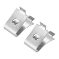 thumbnail image 4 of Uxcell 20 Pcs Shelf Bracket Clips, Cabinet Shelf Clips Shelving Clips, Adjustable Shelf Brackets Shelf Support Clips for Kitchen Shelving Wire Rack, Metal Alloy Silver, 4 of 6