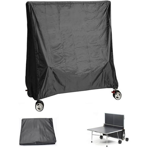 Waterproof and UV-Resistant Ping Pong Table Cover for 15070150 cm Table Tennis Tables, Black