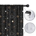 thumbnail image 4 of Blackout Kids Curtains,Black Gold Zodiac Sun Moon Pattern Childrens Insulated Curtains Set Of 2,Bedroom Essentials,Toddler Room Decor 52x63in(132x160cm), 4 of 5