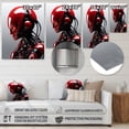 thumbnail image 4 of Designart "Robot with a Beastly Nature II" Robot Metal Wall Art Prints, 4 of 5