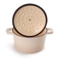 thumbnail image 5 of BergHOFF Neo 3pc Cast Iron Cookware Set, Grill Pan & Round Dutch Oven, Meringue, 5 of 7