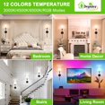 thumbnail image 2 of Set de 2 apliques de pared inalámbricos a batería Depuley RGB con control remoto, 2 of 8