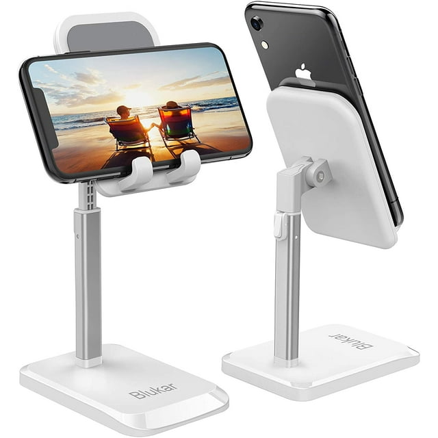 Support de Téléphone/tablette, Support de Téléphone pour Bureau, Angle et Hauteur Réglables, Support Portable pour Tablette (jusqu'à 10.5 Pouces), Super Stable Compatible avec Tous les Téléphones Mobiles, iPad, Nintendo Switch, etc.