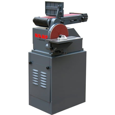 

KAKA Industrial BTM-250 Bench Belt Sander 5×48-lnch Belt & 9-Inch Disc Sander with 2Pcs Sandpapers Steel Base & Aluminum Work Table