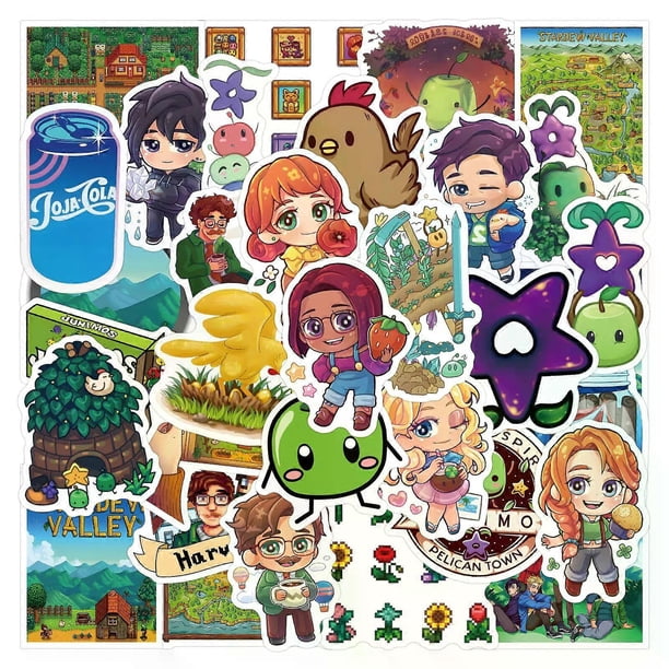 50X Stardew Valley Steam NS Game Farm Characters Stickers Decal Graffiti Laotop