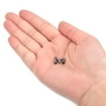 thumbnail image 4 of 20 Juegos 3mm Unique Bargains Cuero Cordón Extremo Tapas con Langosta Garra Cierres Barril Terminadores para Bricolaje Fabricación Cuero Pulseras Metálico Negro, 4 of 7