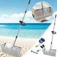 thumbnail image 2 of Sand Rake Set Detachable Long Handle Includes 1pcs Sand Flea Rake 1pcs Water Bucket 1pcs Beach Mesh Shovel 1pcs Beach Shovel 1pcs Rake With Mesh Net One Pair Of Gloves Practical, 2 of 5