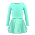 thumbnail image 2 of YiZYiF Girls Team Ballet Dance Costume Basic Tank Leotard with Wrap Skirt Mint Green 3-4, 2 of 5