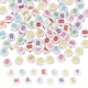 thumbnail image 1 of Cuentas del alfabeto, 100 piezas de cuentas de letras arcoíris, encantos acrílicos para hacer pulseras de amistad y joyería, 4x7mm, letra B, 1 of 6