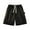 Black, variant on LADIGASU Men Versatile Solid Color Pocket Drawstring Elastic Waist Shorts