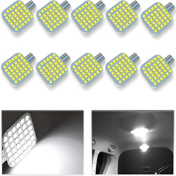HIBIBUD 10PCS T10 921 922 912 194 RV Interior LED Light Bulbs,Super Bright LED Bulbs Replacement Lighting 36-SMD 2835 6500K Cool White for 12V RV Camper Trailer Motorhome Boat Dome Car Marine Light