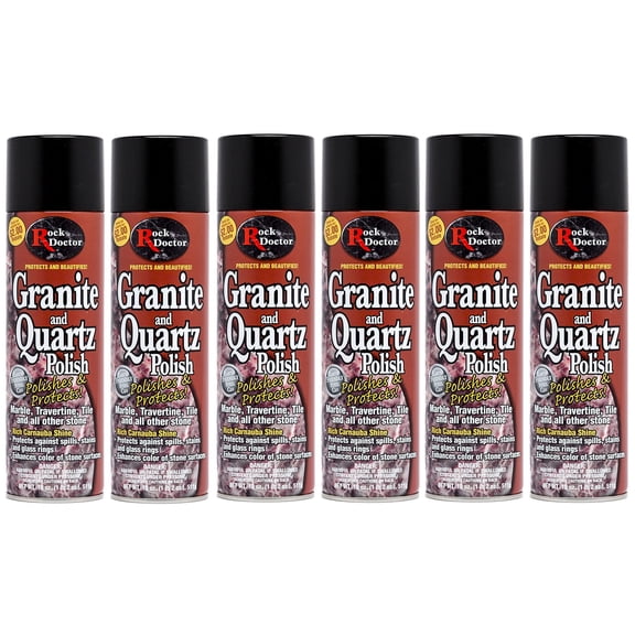 Rock Doctor Granite Polish Spray and Surface,18 oz. Can Polish Tile, Marble, Kitchen Countertop, and Natural Stone Surfaces, Streak-Free Shine 6