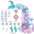 thumbnail image 1 of Mermaid Theme Birthday Party Decoration Balloon Shell Balloon Chain Set, 1 of 2