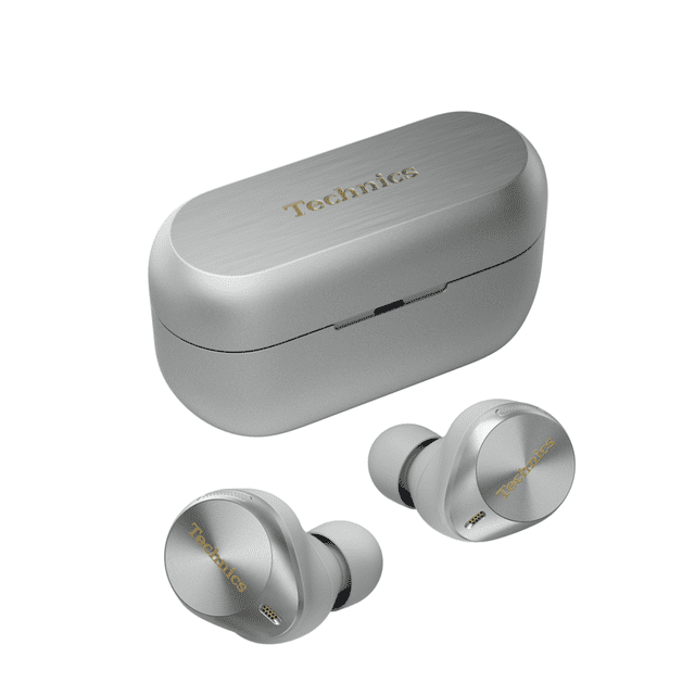 Technics EAH-AZ80 True Wireless Noise Cancelling Earbuds, Silver