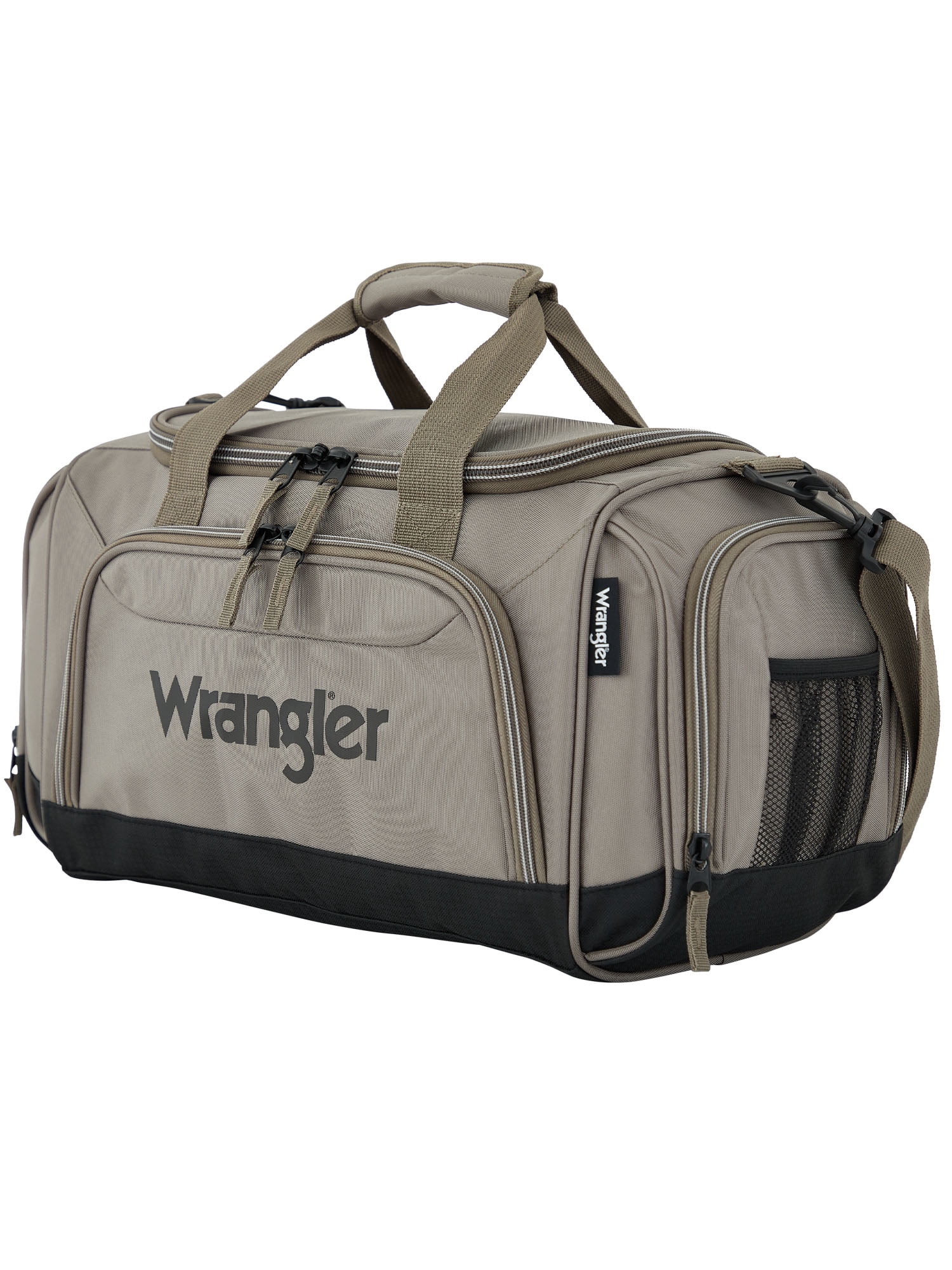 Wrangler 20" Sport & Travel Duffel with Water Bottle Holder - Fallen Rock Brown