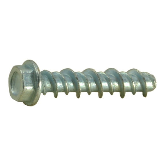 #4 x 1/2" Zinc Plated Steel Hex Head Hi-Lo Screws (60 pcs.)