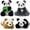 Multicolor, variant on Tezituor 4Pcs Panda Stuffed Animal 11.8" Bulk Stuffed Animals Cute Panda Plush Toys