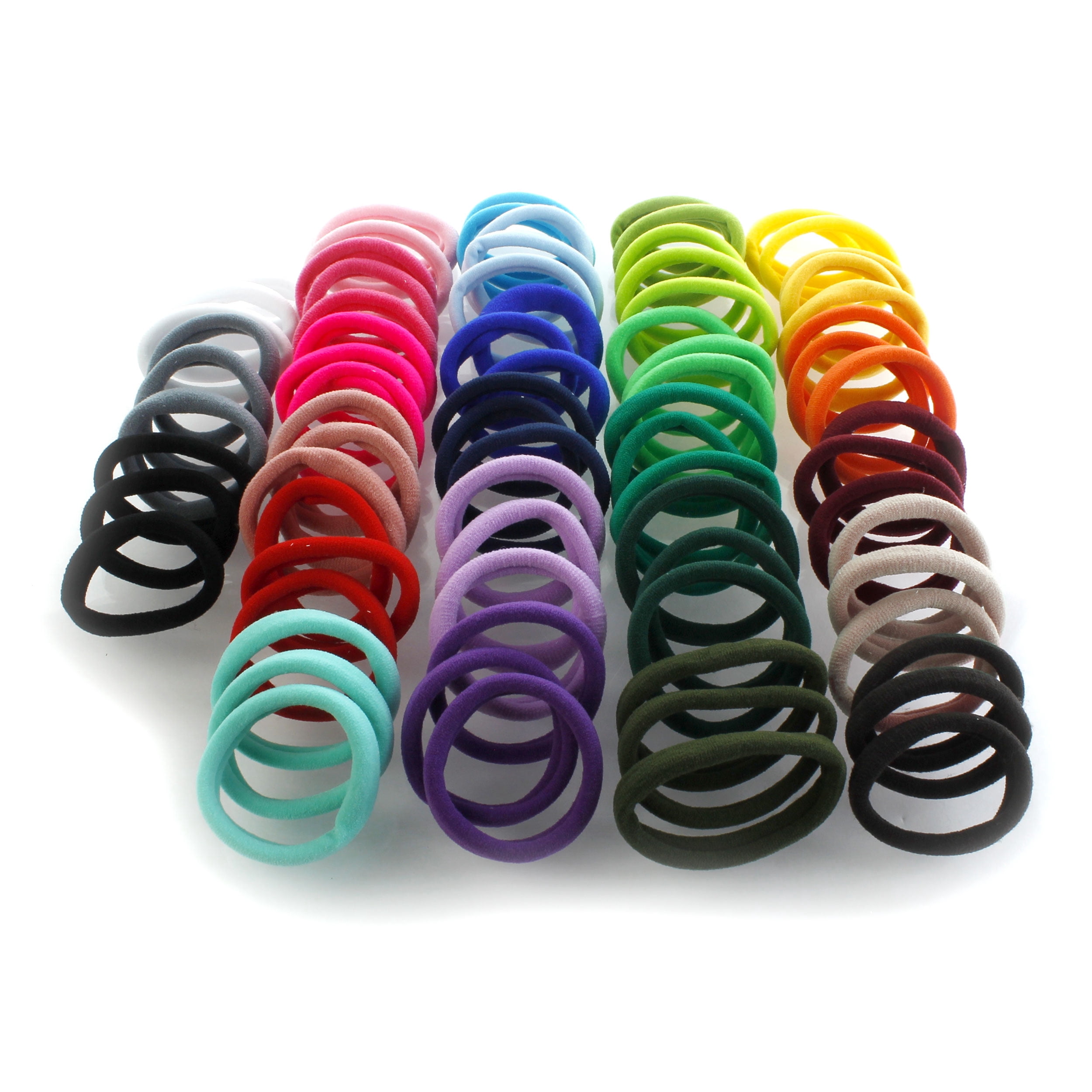 Small Premium Ponytail Hair Bands Black 100pcs