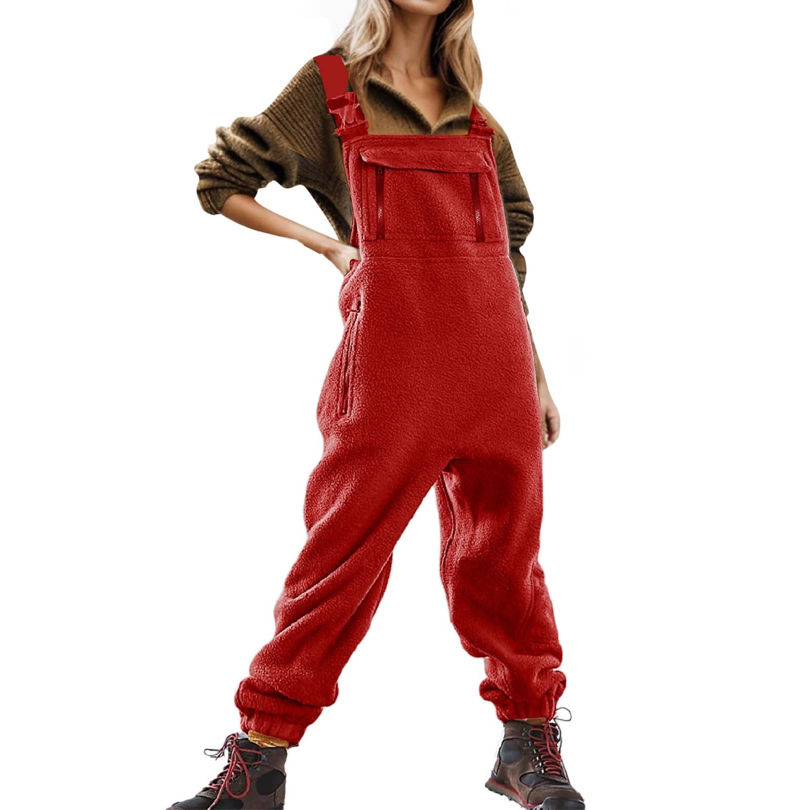 Wyzesi Combinaison Blanche pour Femme, Salopette Brossée et