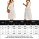 thumbnail image 2 of Vestido midi de playa para mujer Botones Vestido casual con volantes Vestidos de una línea (Blanco XL) Tmvgtek Para estrenar, 2 of 7