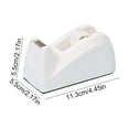 thumbnail image 2 of Packaging Tape Dispenser Plastic White Antiskid Base for Tape Width within 18Mm 1 PC Office Desktop, 2 of 6