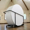 thumbnail image 5 of Lifetime (15) 60 in. Almond Round Tables and Cart Combo - 80442, 5 of 10