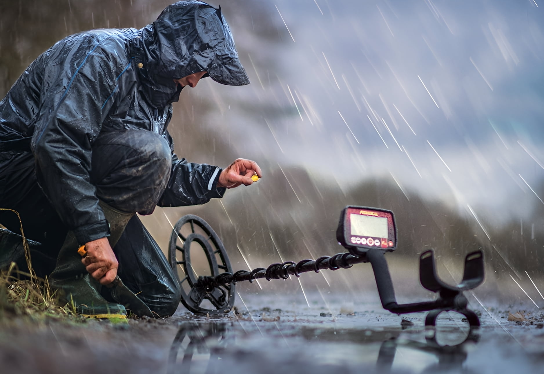 Fisher Research Labs F44 Ultimate Waterproof Multi Purpose Metal Detector, Black