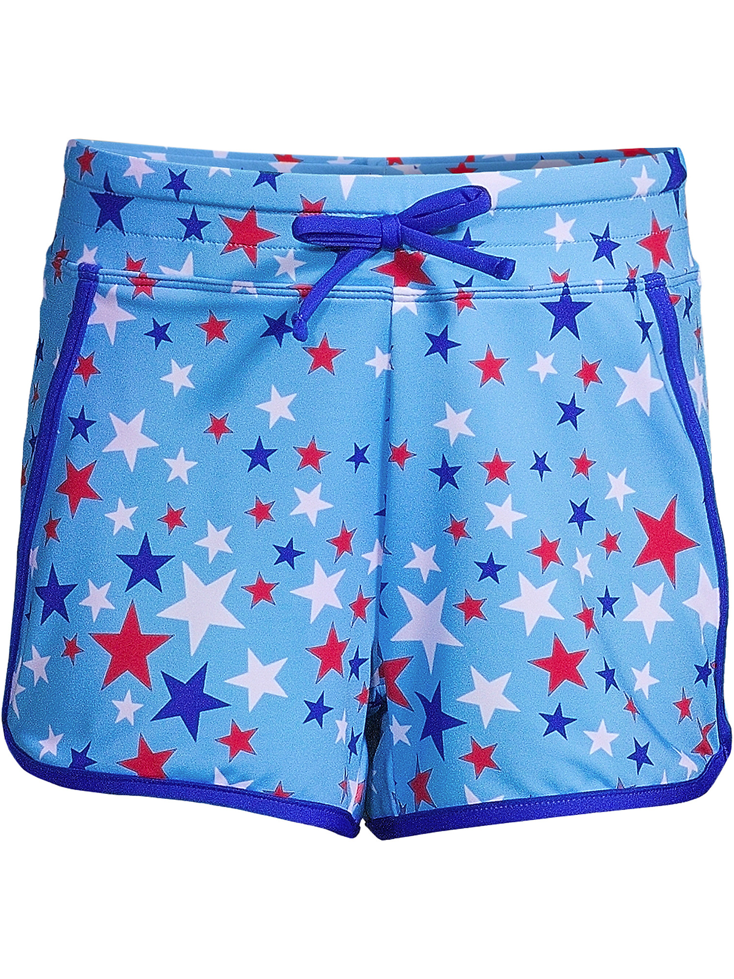 Lands' End Girls Slim Quick Dry Elastic Waist Swim Shorts