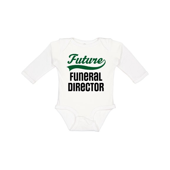 Inktastic Future Funeral Director Boys Long Sleeve Baby Bodysuit