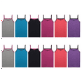 thumbnail image 3 of Buyless Fashion Débardeurs Sans Étiquette pour Filles Col Rond en Coton avec Bordure et Sangle (12 Pack), 3 of 8