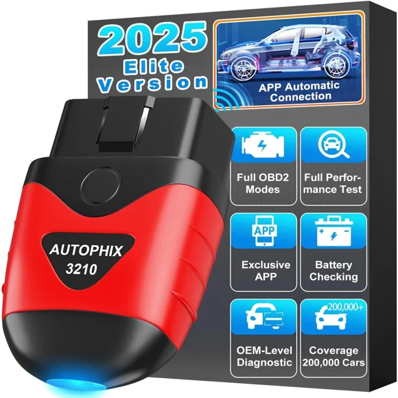 Autophix 3210 Bluetooth OBD2 Scanner Wireless Car Diagnostic Tool with Battery Test