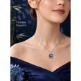 thumbnail image 3 of TANGPOET 925 Sterling Silver Spuare Black Pearl Necklace for Women, 3 of 5