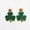 Green 3, variant on St. Patrick's Day Earrings Carnival Personalized Versatile Green Acrylic Sparkling Powder Clover Lucky Grass Earrings