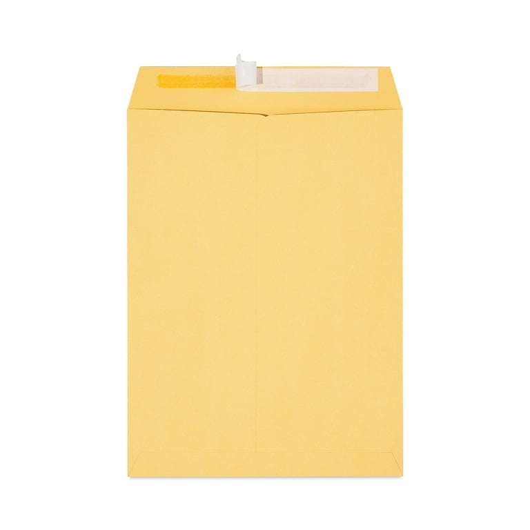 Peel Seal Strip Catalog Envelope, #10 1/2, Square Flap, Self-Adhesive Closure, 9 x 12, Natural Kraft, 100/Box Peel Seal Strip Catalog Envelope, #10 1/2, Square Flap, Self-Adhesive Closure, 9 x 12, Natural Kraft, 100/Box