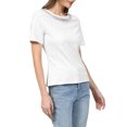 thumbnail image 4 of INSPIRE CHIC Elegant Women's Sparkly Blouse with Rhinestone Tops for Cocktails and Parties XL White, 4 of 5