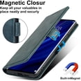 thumbnail image 2 of ELTEKER Huawei P30 Pro Wallet Case,Premium Leather Magnetic Flip Kickstand Handstrap Wallet Case with Card Holder, 2 of 5