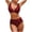 Wine, variant on Bathing Suit for Women 2 Piece Full Coverage Push Up Bikini Sets High Waisted Bathing Suit Plus Size Swimwear 2026 (Dark Blue, S)