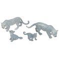 thumbnail image 3 of Modelo de juguete de guepardo 4 piezas BuyWeekMX Modelo animal Juguetes Modelo de familia de guepardo, 3 of 9