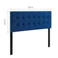 thumbnail image 2 of Modway Emily Full Biscuit Tufted Performance Velvet Headboard, Navy, 2 of 4