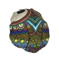 thumbnail image 2 of Balery Boho Owl Shower Caps, Double Layer Waterproof Shower Cap, Double Layers Reusable Shower Cap With Soft Comfortable For Long Thick Hair Soft Bath Shower Hair Caps, 2 of 9