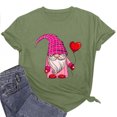 thumbnail image 1 of Cameland T-shirt pour Femmes Manches Courtes Imprimé Saint-Valentin Décontracté, 1 of 7