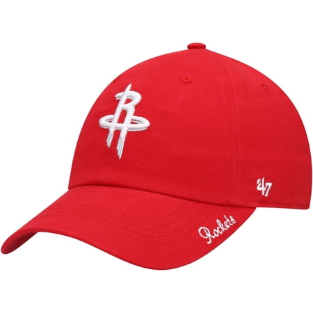 Women s 47 Red Houston Rockets Miata Clean Up Logo Adjustable Hat
