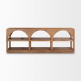 thumbnail image 6 of Bela Large Medium Brown Wood Arched Console Table, 6 of 6