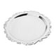 thumbnail image 4 of de Acero Inoxidable Vintage, Bandeja Gastronómica, Bandeja de Cocina Redonda, de Aperitivos, para Servir Fruta, Pan, , Los 25cm Macarena Plato de repostería con plato de fruta plateado, 4 of 8