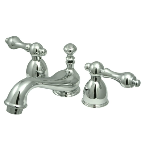 Kingston Brass KS3951AL Restoration Mini-Widespread Bathroom Faucet, Polished Chrome