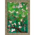 thumbnail image 2 of Tori Home Branches of an Almond Tree in Blossom by La Pastiche Framed Painting in Emerald Green, 2 of 5